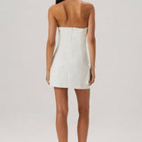 MISHA (White) Valencia Strapless Pocket Mini