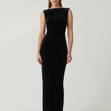 EFFIE KATS (black) Verona high neck gown