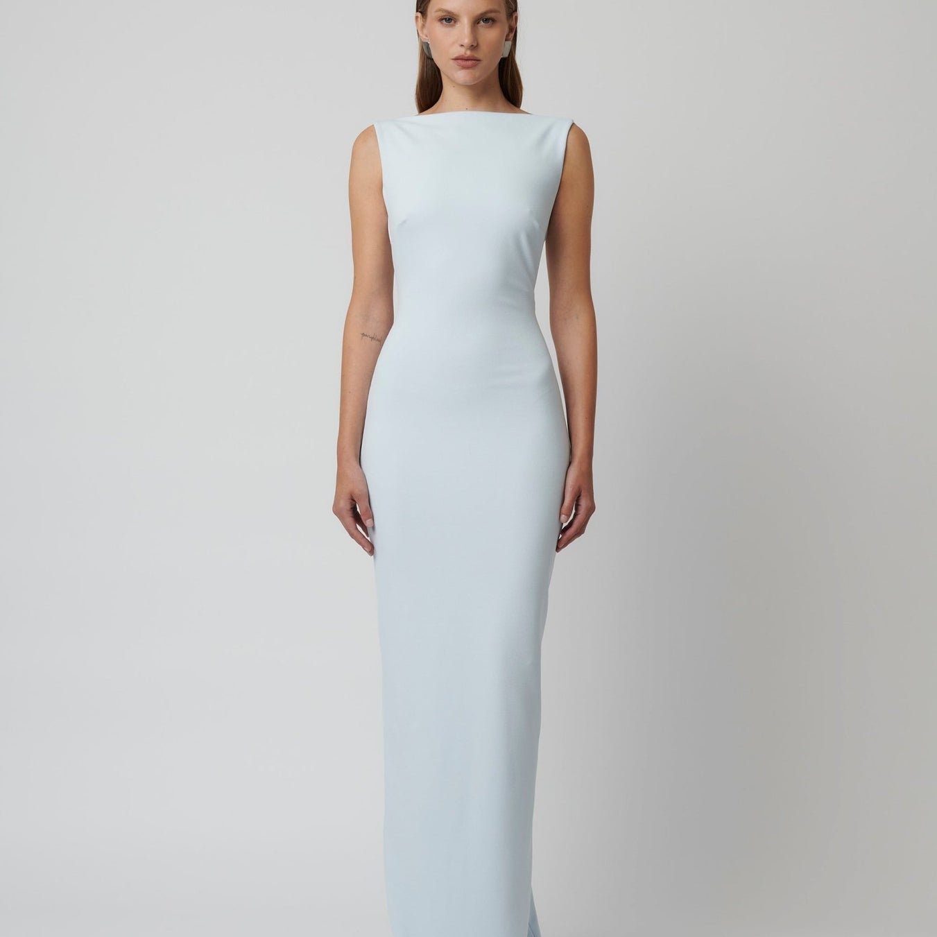 EFFIE KATS (baby blue) Verona high neck gown